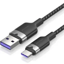 Vention Cable USB 2.0 Tipo-C a USB Macho 100W 480Mbps 1m Negro
